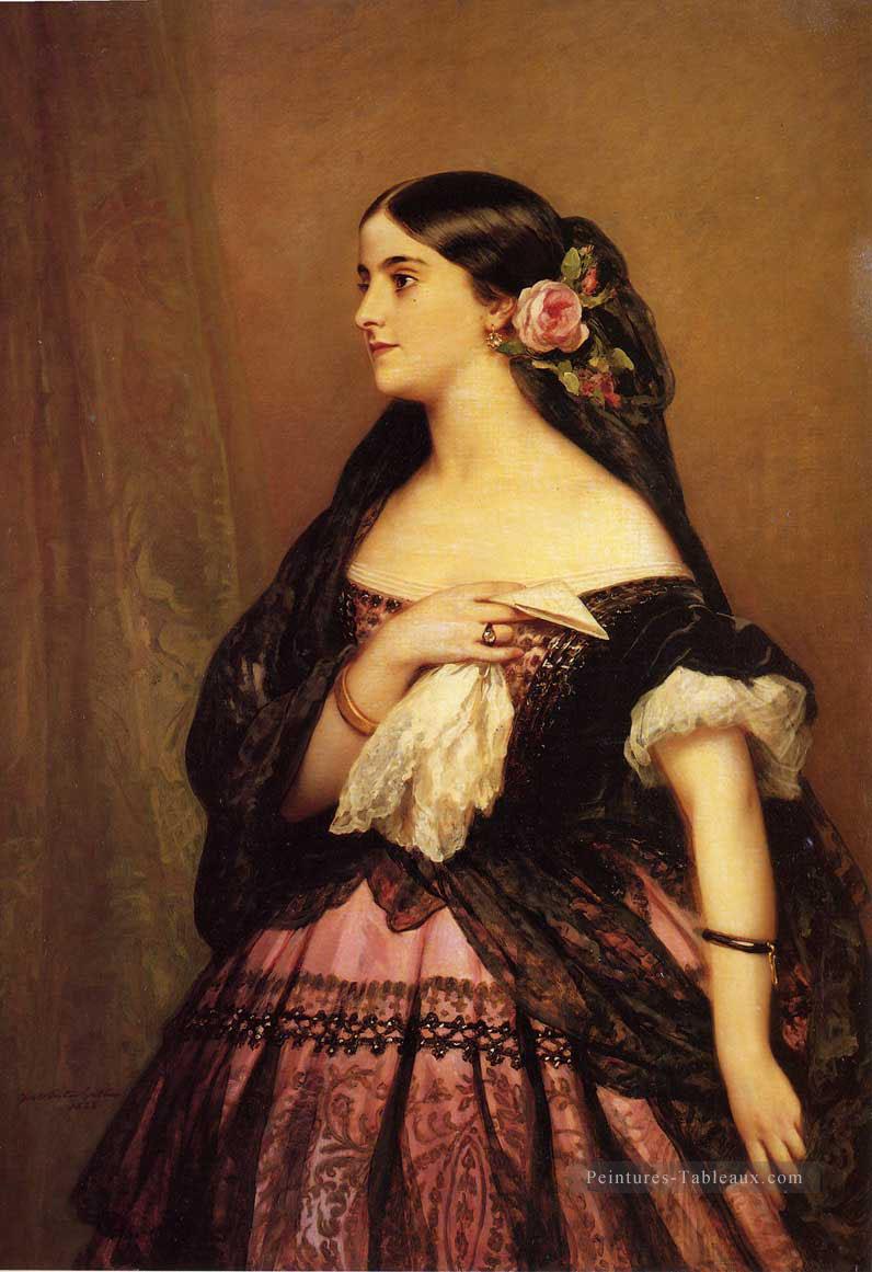 Adelina Patti portrait royauté Franz Xaver Winterhalter Peintures à l'huile